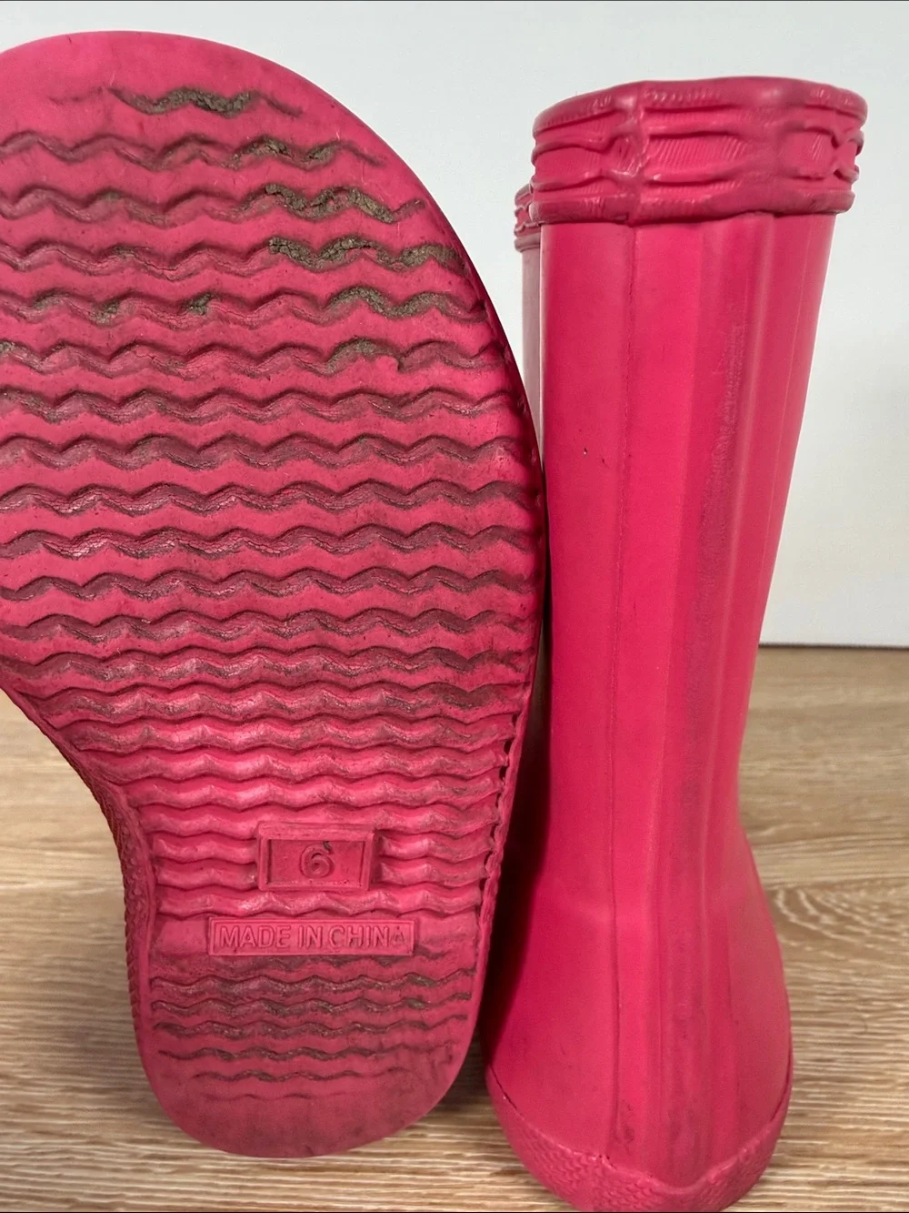 Hunter Kids Bright Pink Waterproof Rain Boots